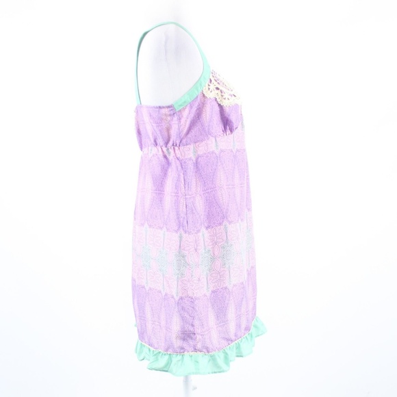 Feather Bone purple silk dress S - Picture 5 of 8